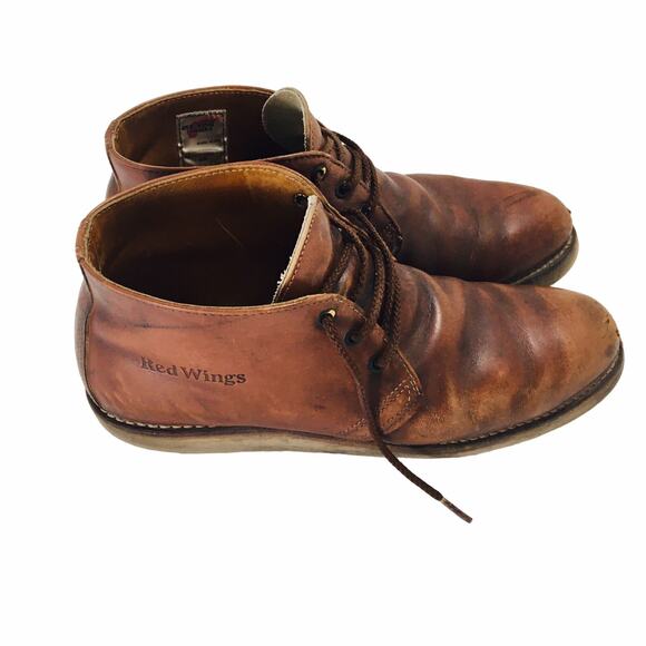 RED WING BOOTS NARROW US 10B Heritage Chukka 595 USA Made VIBRAM F2892-11 595 main image 11